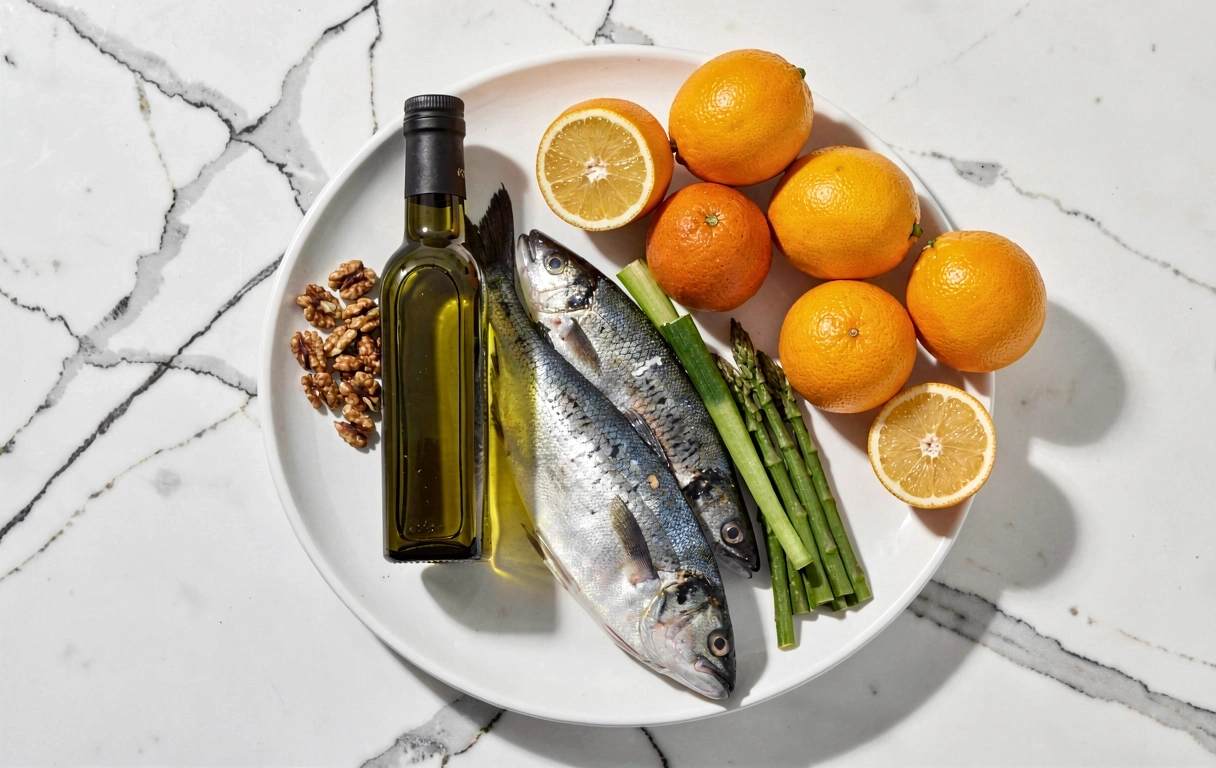 Ingredientes base da nutrição mediterrânica